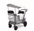 WONDERFOLD L2 Bollerwagen für 2 Kinder, grau (L2-GRY)