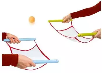 Goki Wurf- und Fangspiel mit Filzball, Holz und Textil, Kinder (56829)