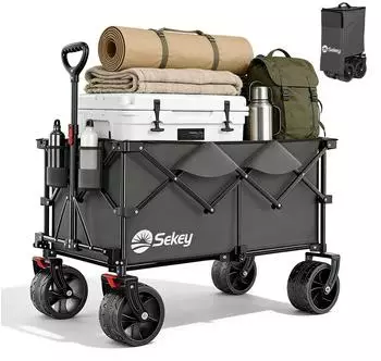 Sekey XXL Plus Faltbollerwagen 200L 200kg All-Terrain-Räder (FW193)