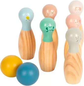 Small Foot Design Bowling „Garden Buddies" Kegelspiel aus Holz (12644)
