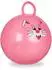 Relaxdays Hüpfball Kinder, 2er-Set, pink, PVC (45cm)