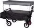 Woltu Bollerwagen XXL faltbar mit Sonnendach, Bremse, 80kg, anthrazit (TW007ang)