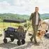 Outsunny Bollerwagen faltbar mit Sonnendach, Oxford, schwarz