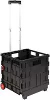 vidaXL Wagen Schwarz und Rot 35 x 39 x 92 cm PP und Elastomer