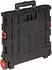 vidaXL Einkaufstrolley schwarz/rot 35x39x92cm PP und Elastomer