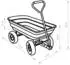 Pro-Tec Corfinio Transportwagen mit Kippfunktion 111x51cm, max. 250kg, grün/schwarz