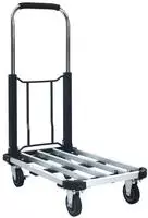 vidaXL Transportwagen Klappbar 150 kg Aluminium Silbern