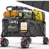 Tresko Bollerwagen faltbar 215L, 150kg, All-Terrain-Räder mit Bremse (TKGV-004)