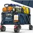 Tresko Faltbarer Bollerwagen 215L, 150kg, All-Terrain-Räder mit Bremse (TKGV-002)