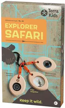 HABA Terra Kids Kompass, Lupe & Thermometer mit Karabiner (2012395001)