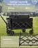 Songmics Faltbarer Handwagen 90L, 4 Rollen, 150kg (KTC001)