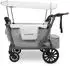 WONDERFOLD L4 Quad-Kinderwagen / Bollerwagen für 4 Kinder, grau (L4-GRY)