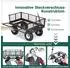 Sekey Titan 001 Gartenwagen 300kg, 100L, Vollgummi-Luftreifen (GW1)