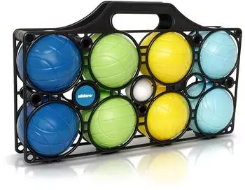 Alldoro Boccia-Set aus Kunststoff, 9-teilig, Ø 8cm (60044)