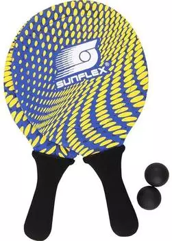SUN-FLEX Neopren Beachball Set Splash blau