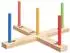 vidaXL Ringwurfspielset mehrfarbig, Kiefernholz massiv, 41x41x16cm