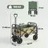 Outsunny Klappbarer Bollerwagen mit Griff, Oxford, khaki (84H-128V00KK)