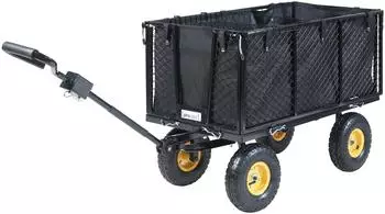 Pro-Tec Corropoli Bollerwagen Stahl 112x51cm, max. 550kg, schwarz/gelb