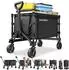 TecTake SmartRider Klappwagen, Profilräder, Teleskopgriff, schwarz