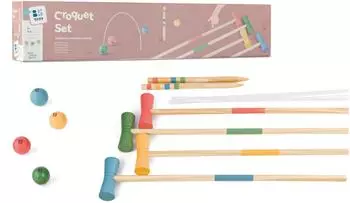 BS Toys Krocket-Set aus Holz, 2-4 Spieler (GA551)