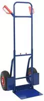 vidaXL Erweiterbarer Handwagen Blau und Rot 49,5 x 53 x 114 cm Stahl