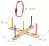 Relaxdays Ringwurfspiel, Holz, 5 Ringe