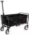 Spetebo Faltbarer Bollerwagen 300D Oxford schwarz, 80kg, Teleskopgriff