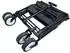 Spetebo Faltbarer Bollerwagen 300D Oxford schwarz, 80kg, Teleskopgriff