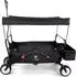 FUXTEC FX-CT350 faltbarer Bollerwagen, schwarz, Sonnendach & Hecktasche (FX-CT350)