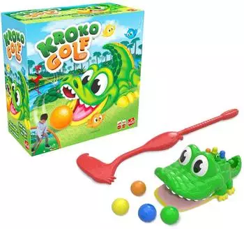 Goliath Kroko Golf Mini-Golf-Spiel f&uuml;r Kinder ab 4 Jahren, 2-4 Spieler (934951)