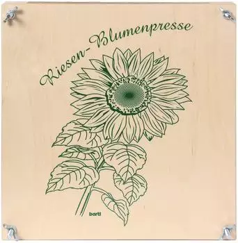 Bartl Riesen-Blumenpresse aus Holz, 30x30x6,5cm (5416)