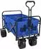 vidaXL Klappbarer Transportwagen blau, Stahl/Oxford-Polyester, 89x63x96cm (42020657)