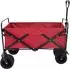 vidaXL Klappbarer Bollerwagen rot, Stahl und Oxford-Polyester, 89x63x96cm