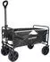 Kirkjubøur Edda faltbarer Bollerwagen 100L, 110kg, schwarz/weiß (KJ-124)
