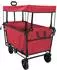 vidaXL Klapp-Handwagen Oxford-Stoff, rot, 105x56,5x116cm