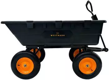 Westmann Prakta L Kunststoff-Gartenwagen 225L mit Kippfunktion