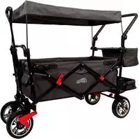 Small Foot Bollerwagen "Bollerwagen mit Dach" mit Regencover, faltbar