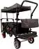 Small Foot Design Bollerwagen faltbar mit Dach und Regencover, dunkelgrau (12729)