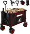 Woltu Bollerwagen faltbar mit Bremsen 240L 120kg schwarz+rot (W0UETT0103)