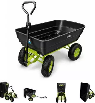 Baumarktplus Gartenwagen mit Kippfunktion 400kg 125L (41527902)