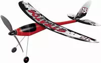 Paul G&uuml;nther 1629 - Stratos, Flugzueg mit Gummimotor, 53 x 50cm