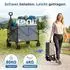 Sunula Bollerwagen faltbar, 120L, 80kg, grau (FW287)
