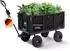 Proregal Bollerwagen All Black 205L, Stahl, schwarz, 550kg Traglast