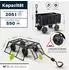 Proregal Bollerwagen All Black 205L, Stahl, schwarz, 550kg Traglast