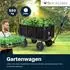 Proregal Bollerwagen All Black 205L, Stahl, schwarz, 550kg Traglast