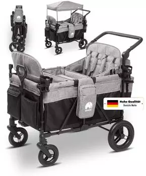 elvent ComfortPlus 4 Sitzer Bollerwagen grau