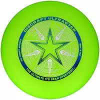 Discraft Wurfscheibe Ultrastar Sportdisc Nite Glo, Wettkampfscheibe, 175g, gr&uuml;n