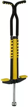 Relaxdays Pogo Stick Sprungstab, Kinder, bis 60kg, gelb