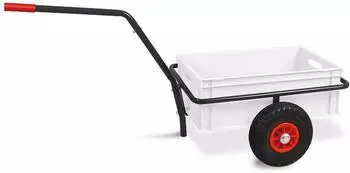 BRB Transportwagen mit Kunststoffkasten 200kg, anthrazit/wei&szlig; (77272)