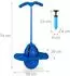 Relaxdays Pogo Ball mit Griffen für Kinder, bis 100kg, blau (74x39x29cm)